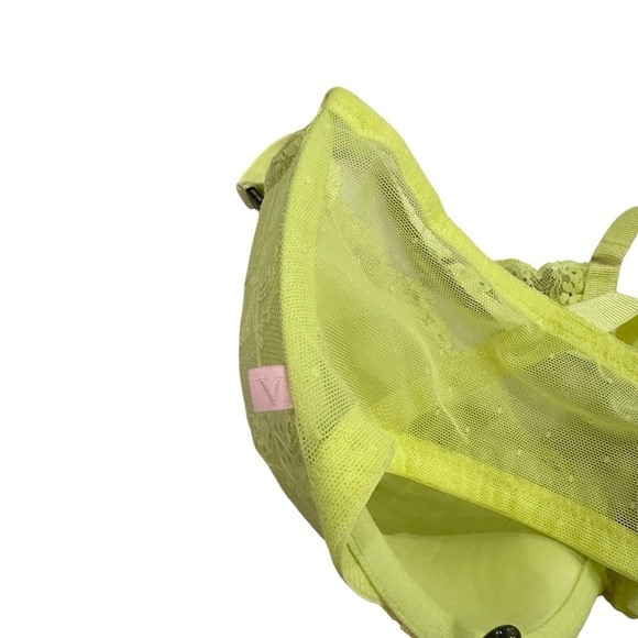 Victoria’s Secret The sexy tee 36DDD Lightly padded Bra Yellow Lace Floral - Picture 6 of 9